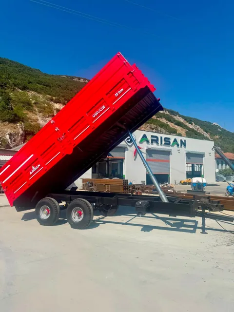 Damperli römork — çalışma konumu