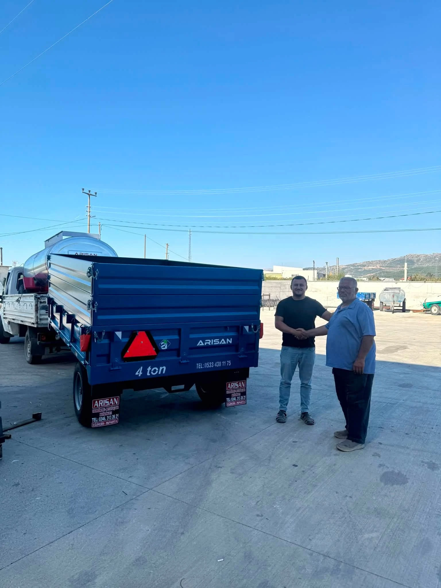 4 Ton Tek Dingil Tarım Römorku