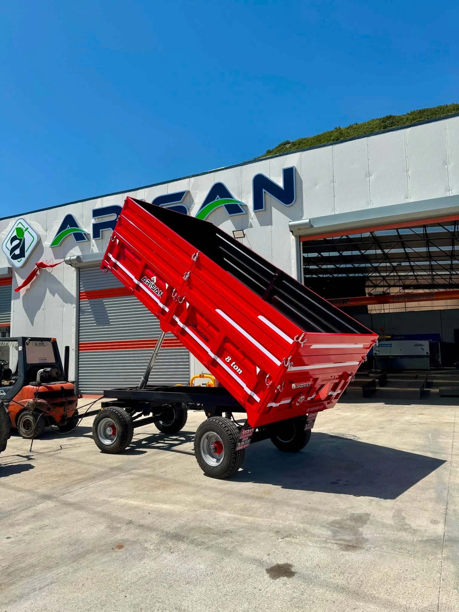 8 Ton Çift Dingil Tarım Römorku