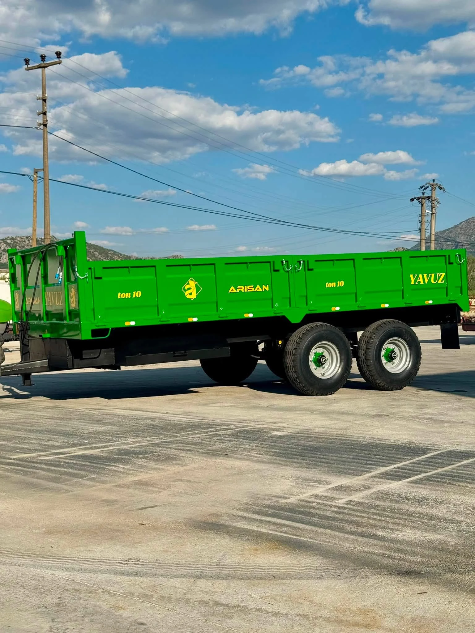 Yavuz 10 Ton Çift Dingil Römork